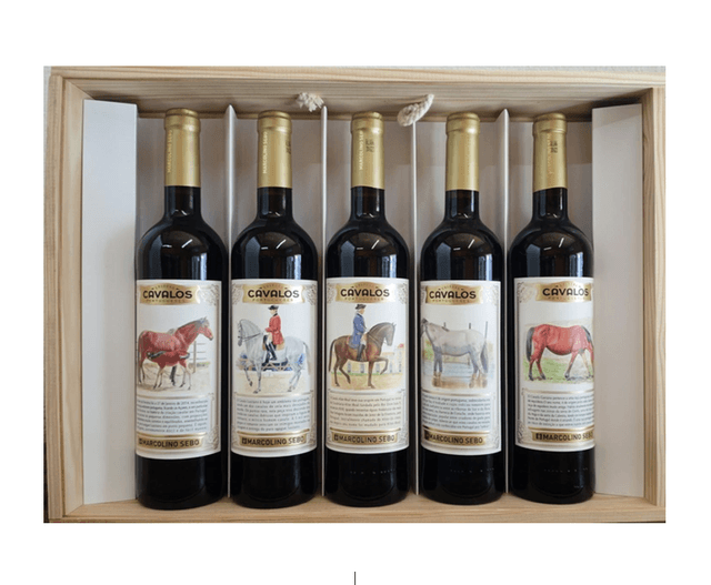 Coleção Cavalos Portugueses - Marcolino Sebo - 5x75cl